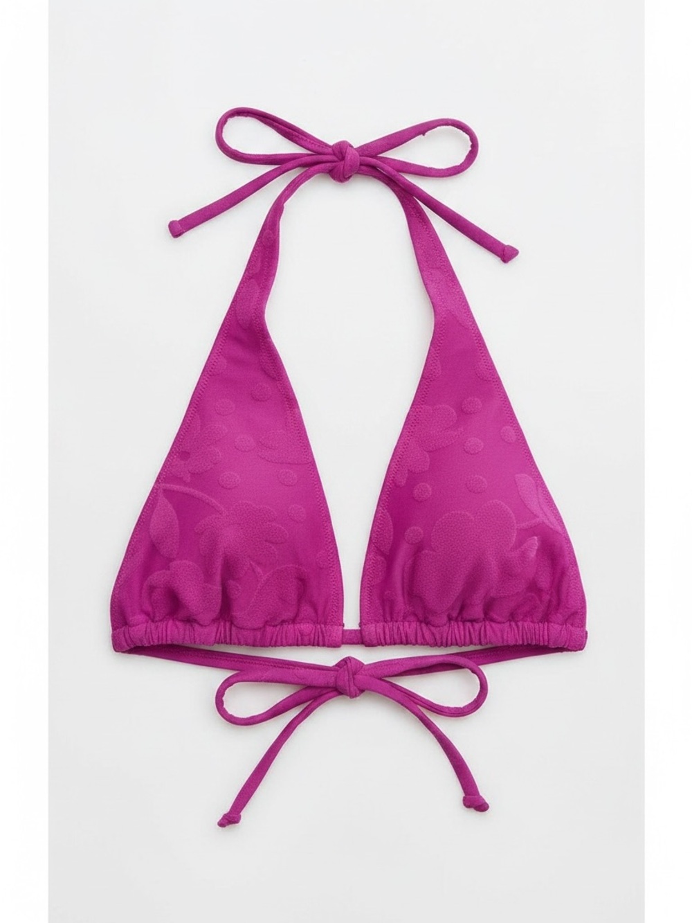 NWT Pacsun Terrycloth Triangle Bikini Top
 Halter Purple Size Small